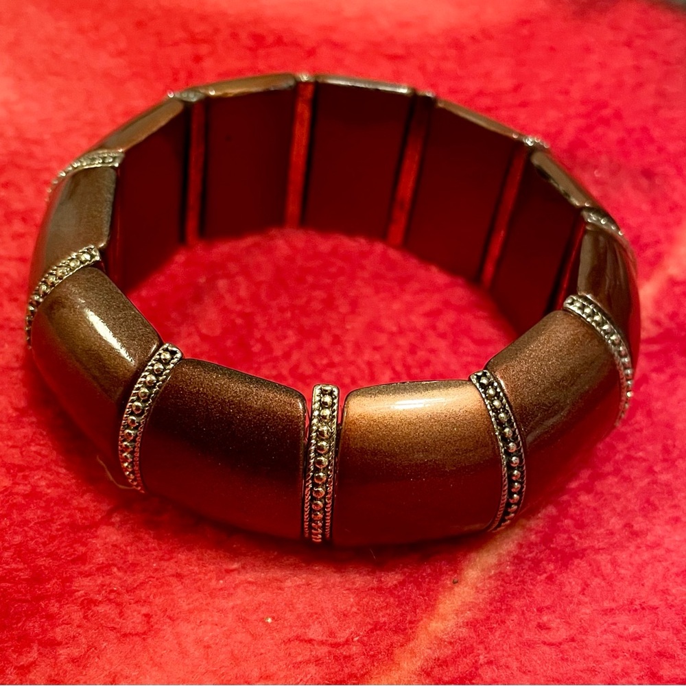 Brown and Gold Bangle Set - Picture 5 of 9